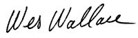 Wes Wallace Signature